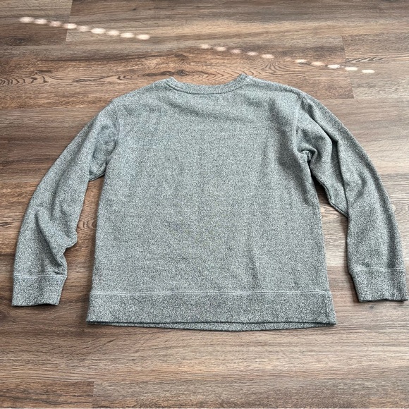 Roots Small Grey Crewneck Sweatshirt Cozy Pullover Beaver Logo Casual Athleisure - Picture 2 of 8